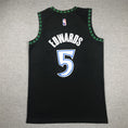 Load image into Gallery viewer, Anthony Edwards #5 Minnesota Timberwolves NBA BLACK 2023-24 Swingman Jersey
