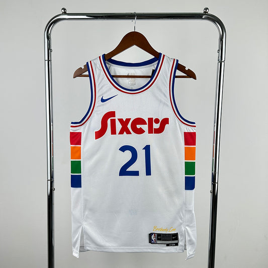 Joel Embiid #21 Philadelphia 76ers NBA City 2024-25 Edition Sixers Swingman Jersey
