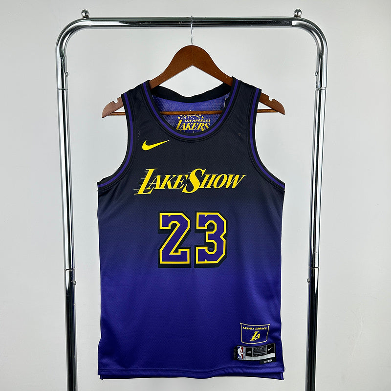 Lebron James #23 Los Angeles Lakers NBA CITY Edition 2024-25 Swingman Jersey