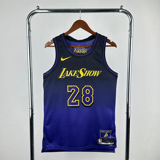 Rui Hachimura #28 Los Angeles Lakers NBA CITY Edition 2024-25 Swingman Jersey