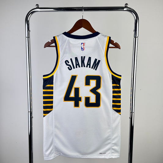 Pascal Siakam #43 Indiana Pacers NBA White Association Edition Swingman Jersey