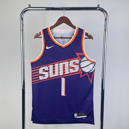 Devin Booker #1 Phoenix Suns NBA Purple Icon Edition 2024-25 Swingman Jersey